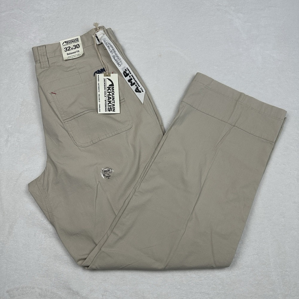NWT Mountain Khakis Men's Original All-Mountain-Pant Relaxed Fit 32x30 Freestone